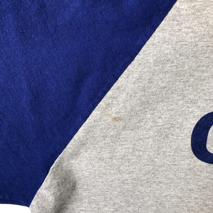 2000'S Lee SPORT MLB CHICAGO CUBS Two-Tone 3/4 Sleeve Raglan T-Shirt (Men's Size M) unclear gray type Vintage Second Hand