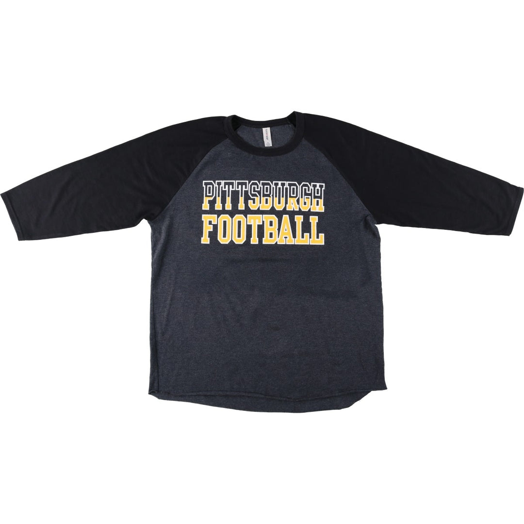 Jerzees NFL Pittsburgh Steelers sports print T-shirt, men's size XL. cotton black type Vintage Second Hand