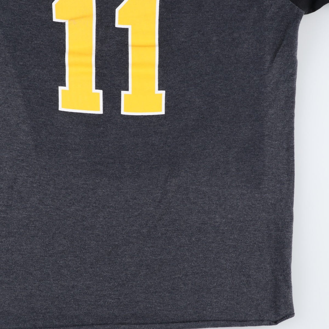 Jerzees NFL Pittsburgh Steelers sports print T-shirt, men's size XL. cotton black type Vintage Second Hand
