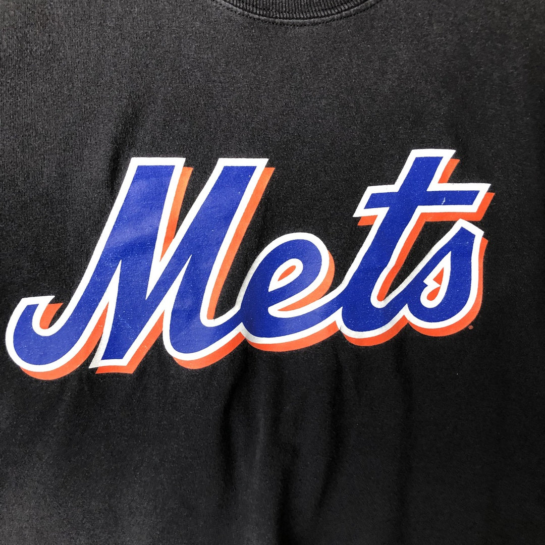 2000'S Majestic MLB New York Mets sports print T-shirt, men's size XL (approx.) cotton black type Vintage Second Hand
