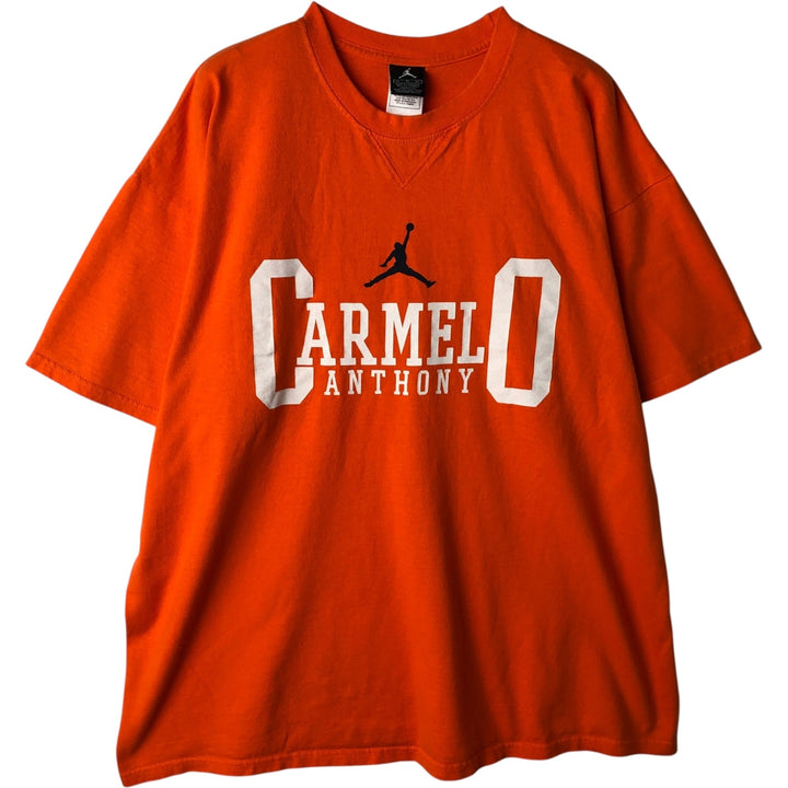 Nike Jordan Brand sports print t-shirt, men's size XL (approx.) cotton orange type Vintage Second Hand