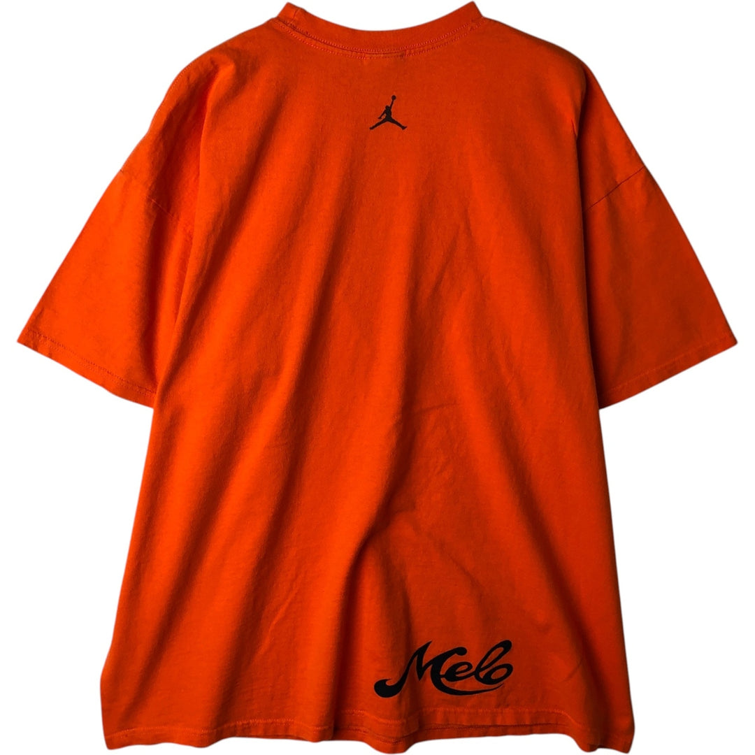 Nike Jordan Brand sports print t-shirt, men's size XL (approx.) cotton orange type Vintage Second Hand