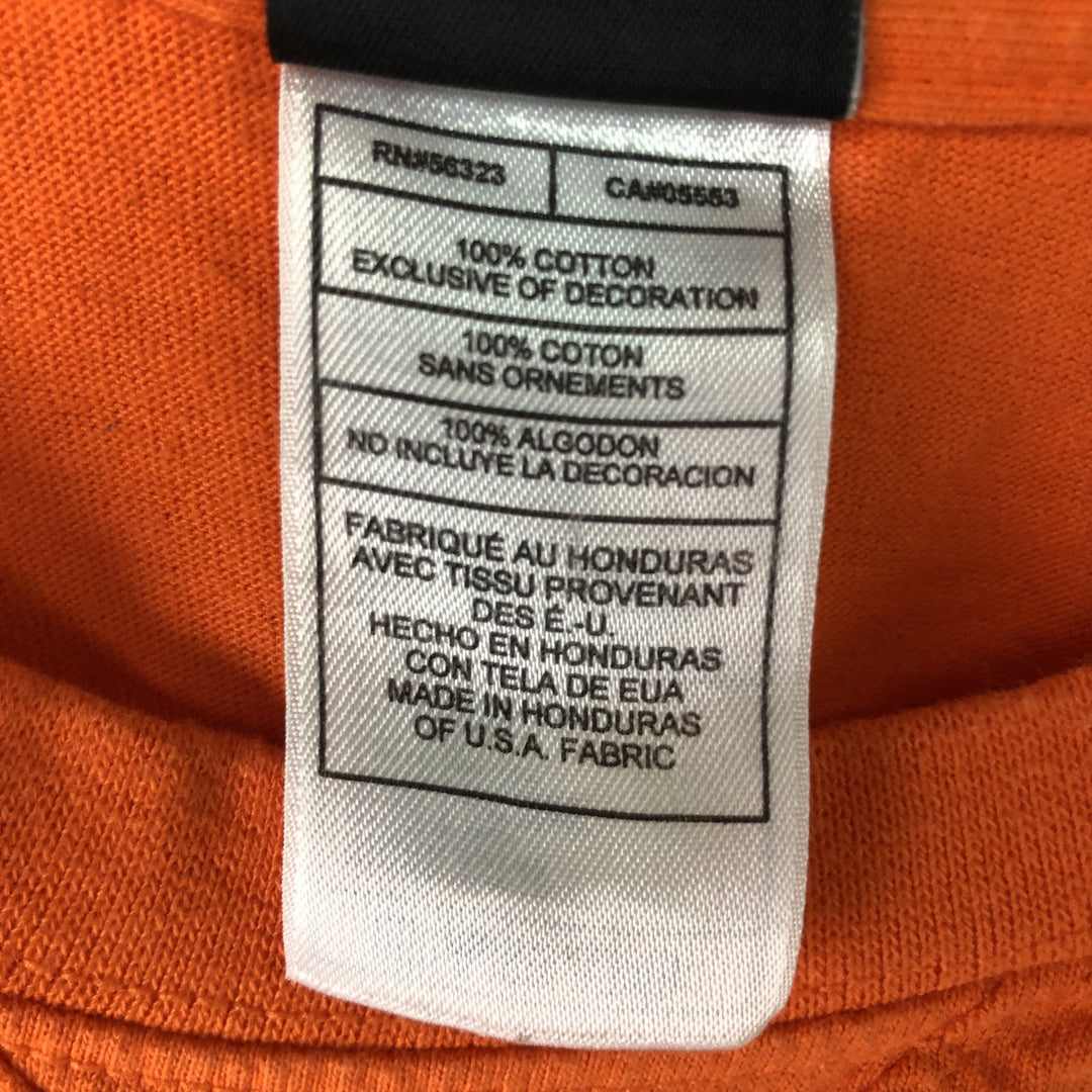 Nike Jordan Brand sports print t-shirt, men's size XL (approx.) cotton orange type Vintage Second Hand