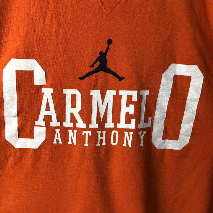 Nike Jordan Brand sports print t-shirt, men's size XL (approx.) cotton orange type Vintage Second Hand