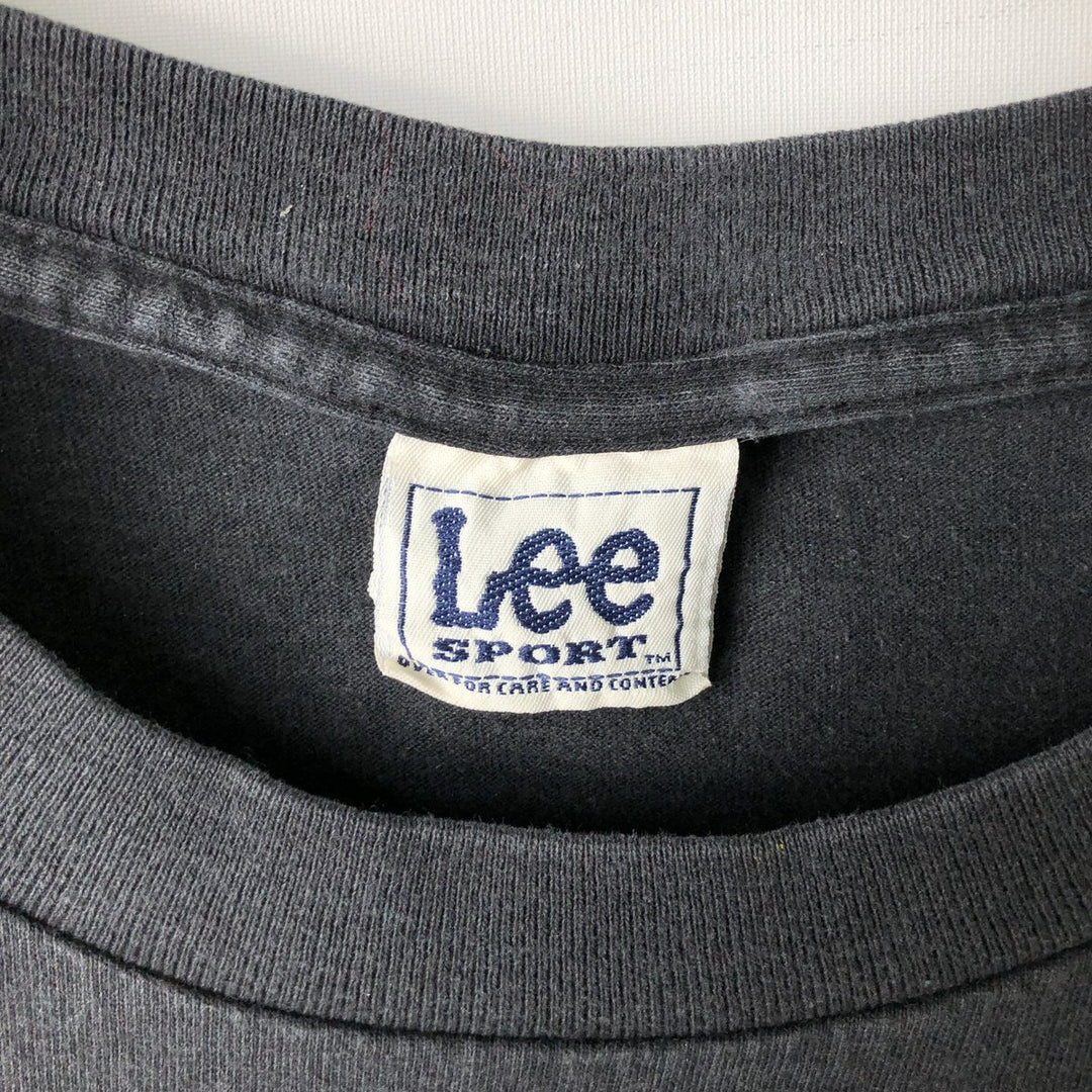90s-00'S Lee SPORT SUBWAY SERIES sports print T-shirt, men's size XL (approx.) unclear black type Vintage Second Hand