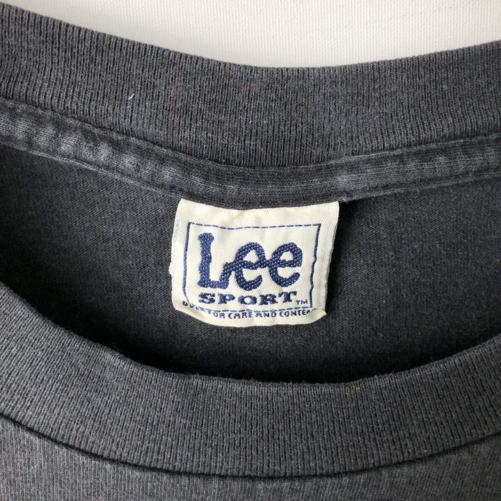 90s-00'S Lee SPORT SUBWAY SERIES sports print T-shirt, men's size XL (approx.) unclear black type Vintage Second Hand