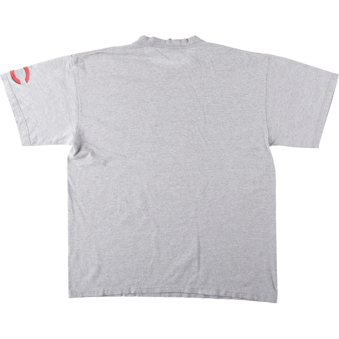 2000'S Nike MLB Cincinnati Reds Team Sports Print T-Shirt (Men's Size L) cotton gray type Vintage Second Hand