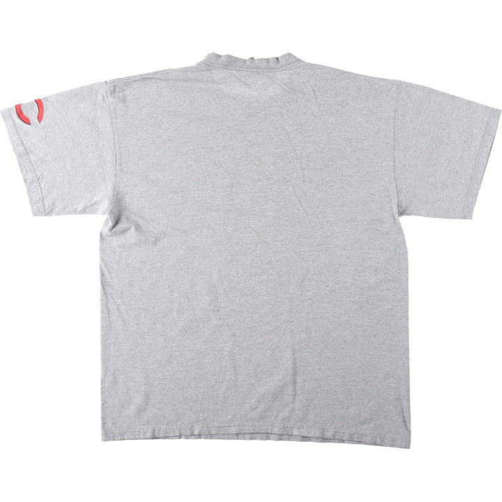2000'S Nike MLB Cincinnati Reds Team Sports Print T-Shirt (Men's Size L) cotton gray type Vintage Second Hand