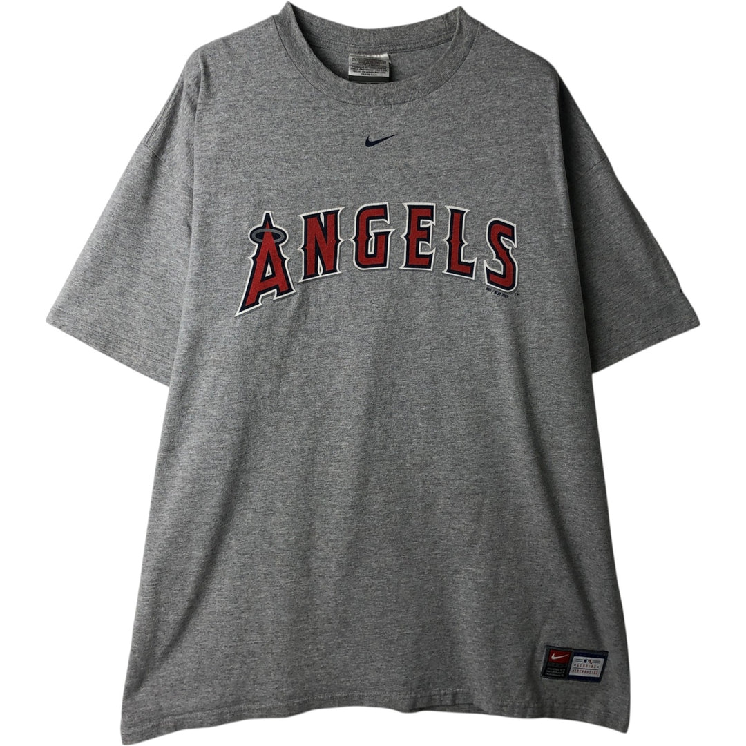 2000'S Nike Team MLB Los Angeles Angels sports print T-shirt, men's size XL (approx.) cotton gray type Vintage Second Hand