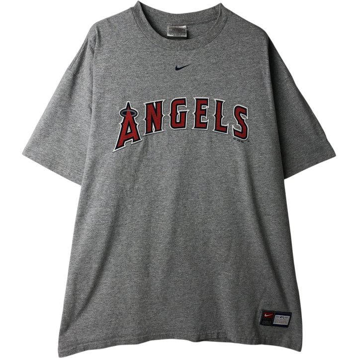 2000'S Nike Team MLB Los Angeles Angels sports print T-shirt, men's size XL (approx.) cotton gray type Vintage Second Hand