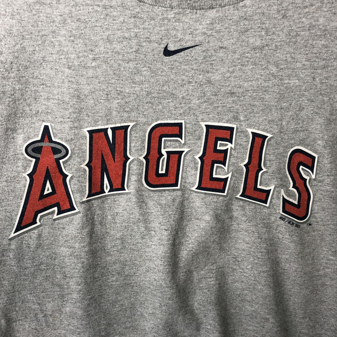 2000'S Nike Team MLB Los Angeles Angels sports print T-shirt, men's size XL (approx.) cotton gray type Vintage Second Hand