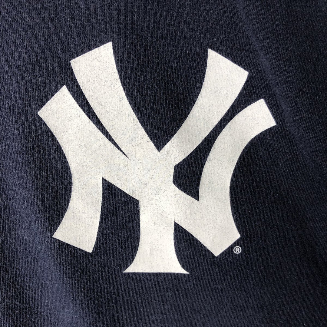 Majestic MLB New York Yankees Hideki Matsui Logo Print T-Shirt (Men's XL equivalent) cotton navy blue type Vintage Second Hand
