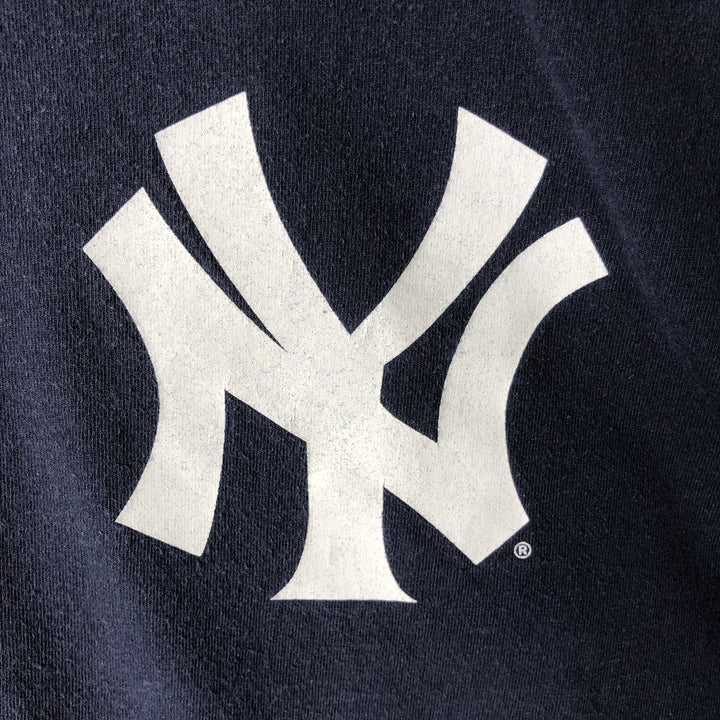 Majestic MLB New York Yankees Hideki Matsui Logo Print T-Shirt (Men's XL equivalent) cotton navy blue type Vintage Second Hand