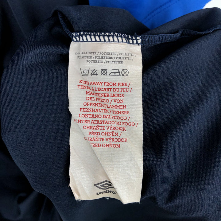 Umbro England national football team game shirt, made in the UK, men's size L equivalent. polyester blue type Vintage Second Hand