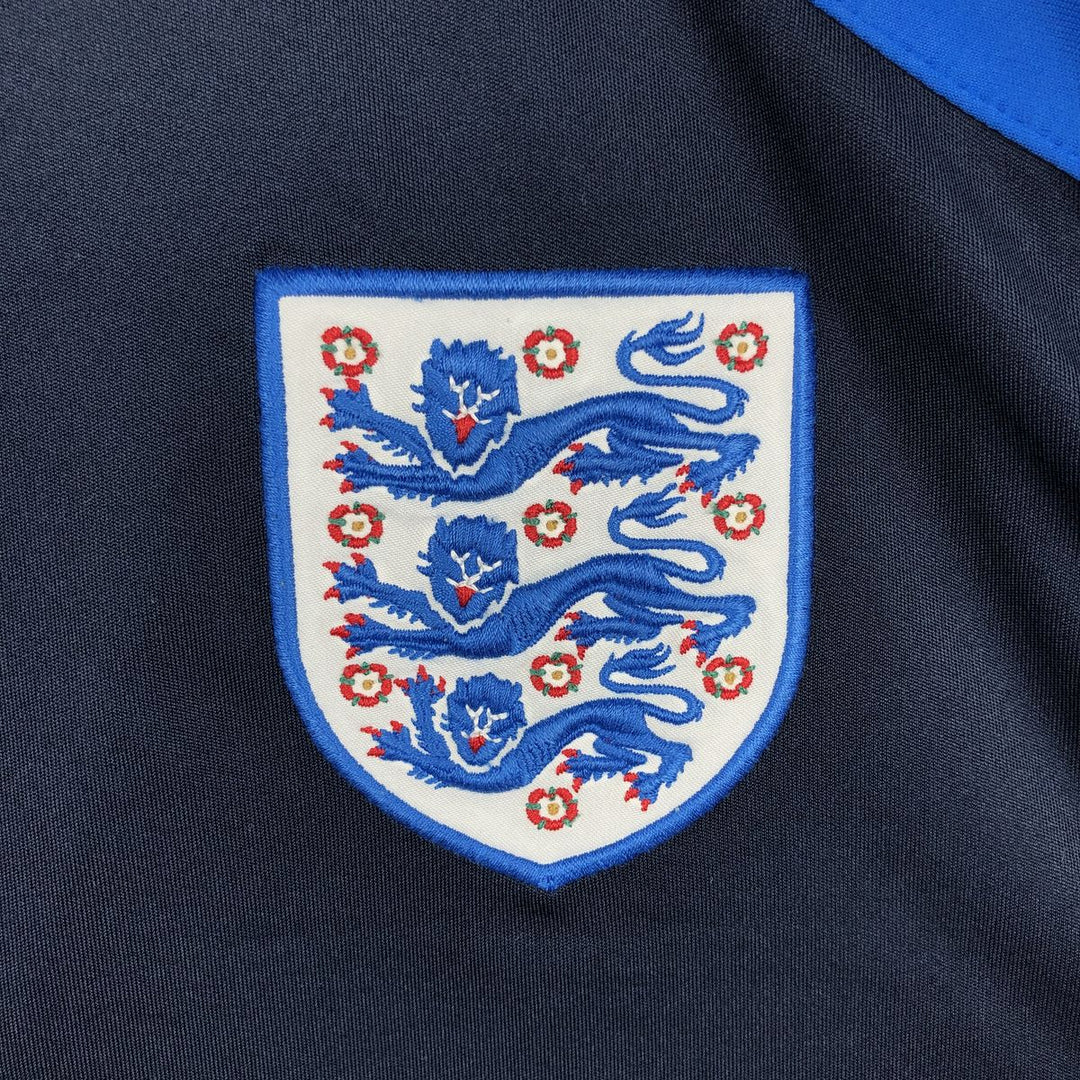 Umbro England national football team game shirt, made in the UK, men's size L equivalent. polyester blue type Vintage Second Hand