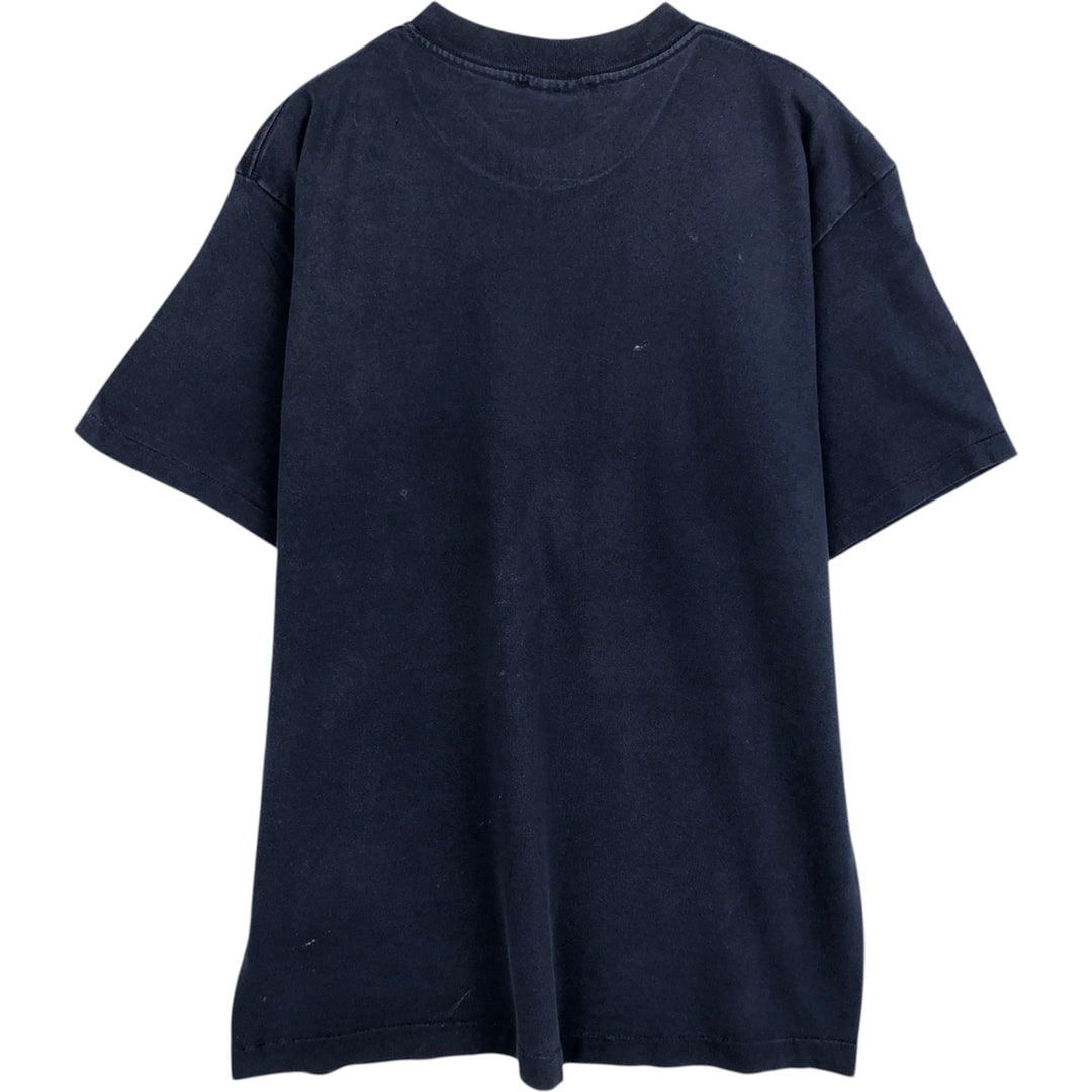 NFL Dallas Cowboys sports print T-shirt, Made in USA, Men's size L (approx.) cotton navy blue type Vintage Second Hand