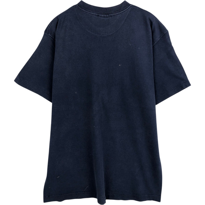 NFL Dallas Cowboys sports print T-shirt, Made in USA, Men's size L (approx.) cotton navy blue type Vintage Second Hand