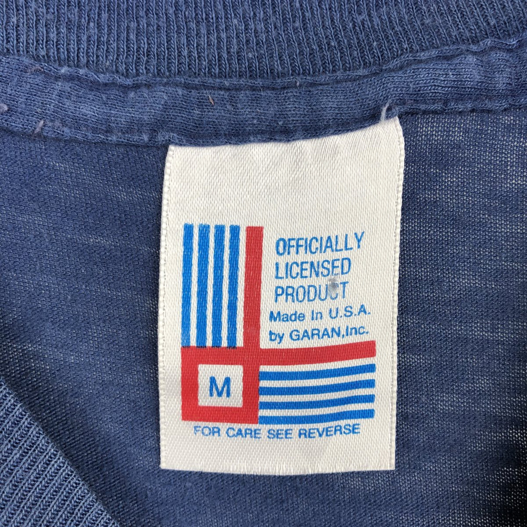 MLB MINNESOTA TWINS Sports Print T-Shirt, Made in USA, Men's Size M (approx.) cotton blue type Vintage Second Hand