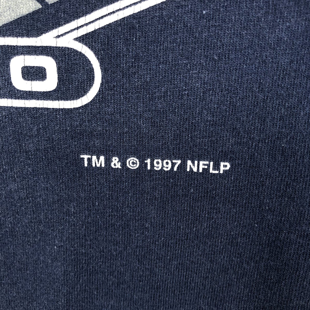 NFL SAN DIEGO CHARGERS sports print T-shirt, men's size XL (approx.) unclear navy blue type Vintage Second Hand