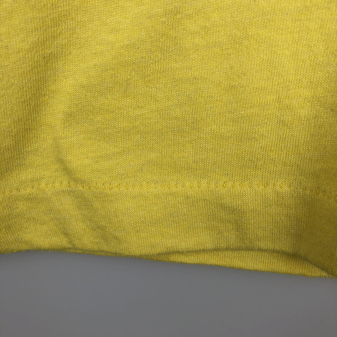 90'S Screen Stars Lee Sports Print T-Shirt, Made in USA, Men's XL equivalent, Vintage cotton yellow type Vintage Second Hand