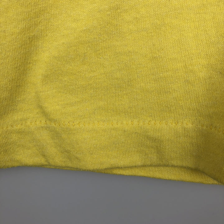 90'S Screen Stars Lee Sports Print T-Shirt, Made in USA, Men's XL equivalent, Vintage cotton yellow type Vintage Second Hand