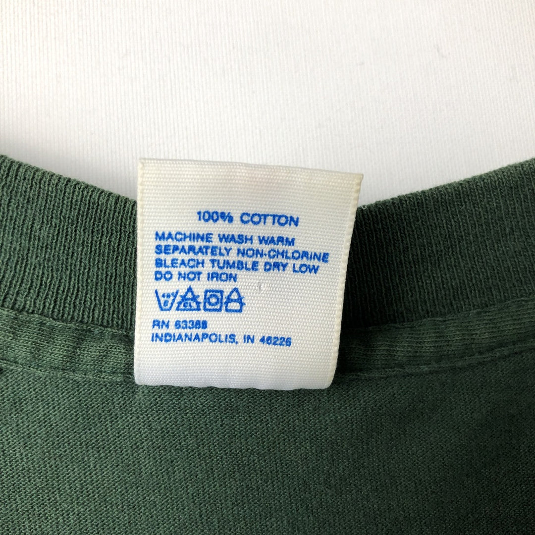 90'S Logo Seven NFL Green Bay Packers Sports Print T-Shirt, Made in USA, Men's Size L (Equivalent), Vintage cotton Green type dark green Vintage Second Hand