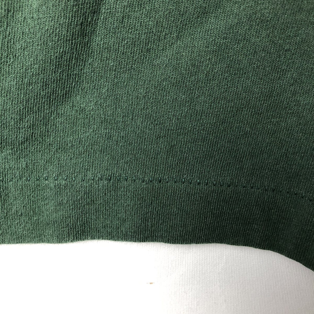 90'S Logo Seven NFL Green Bay Packers Sports Print T-Shirt, Made in USA, Men's Size L (Equivalent), Vintage cotton Green type dark green Vintage Second Hand