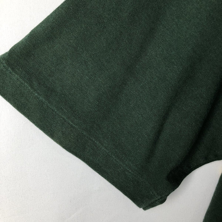 90'S Logo Seven NFL Green Bay Packers Sports Print T-Shirt, Made in USA, Men's Size L (Equivalent), Vintage cotton Green type dark green Vintage Second Hand