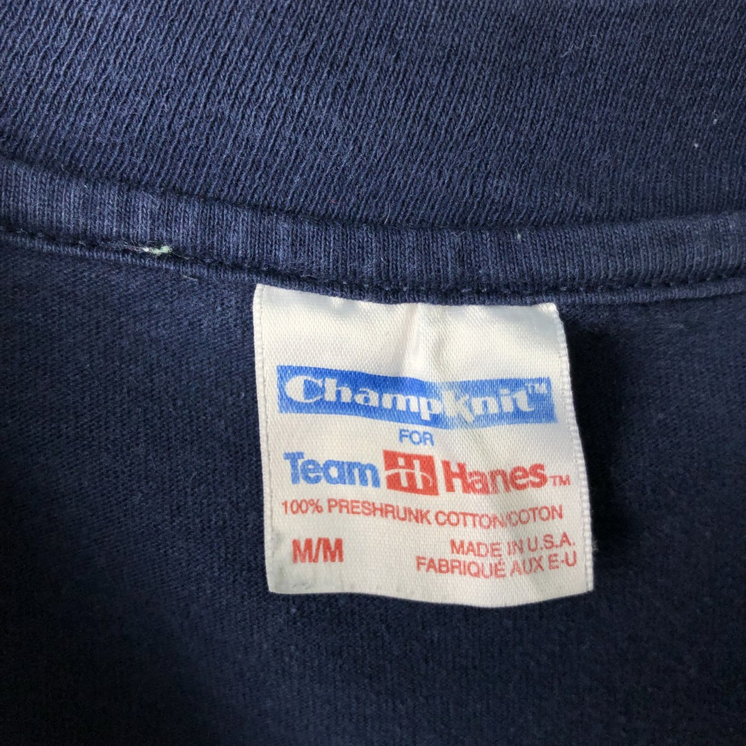 90'S ChampKnit NFL Dallas Cowboys Sports Print T-Shirt, Made in USA, Men's Size M (Equivalent), Vintage cotton navy blue type Vintage Second Hand