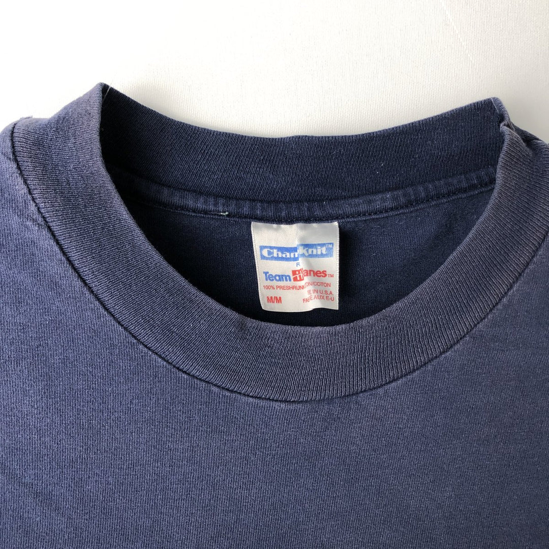 90'S ChampKnit NFL Dallas Cowboys Sports Print T-Shirt, Made in USA, Men's Size M (Equivalent), Vintage cotton navy blue type Vintage Second Hand