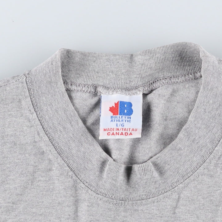90'S Bulletin Athletic FIFA World Cup France 1998 Germany National Team Sports Print T-Shirt, Made in Canada, Men's Size L (approx.) cotton gray type Vintage Second Hand
