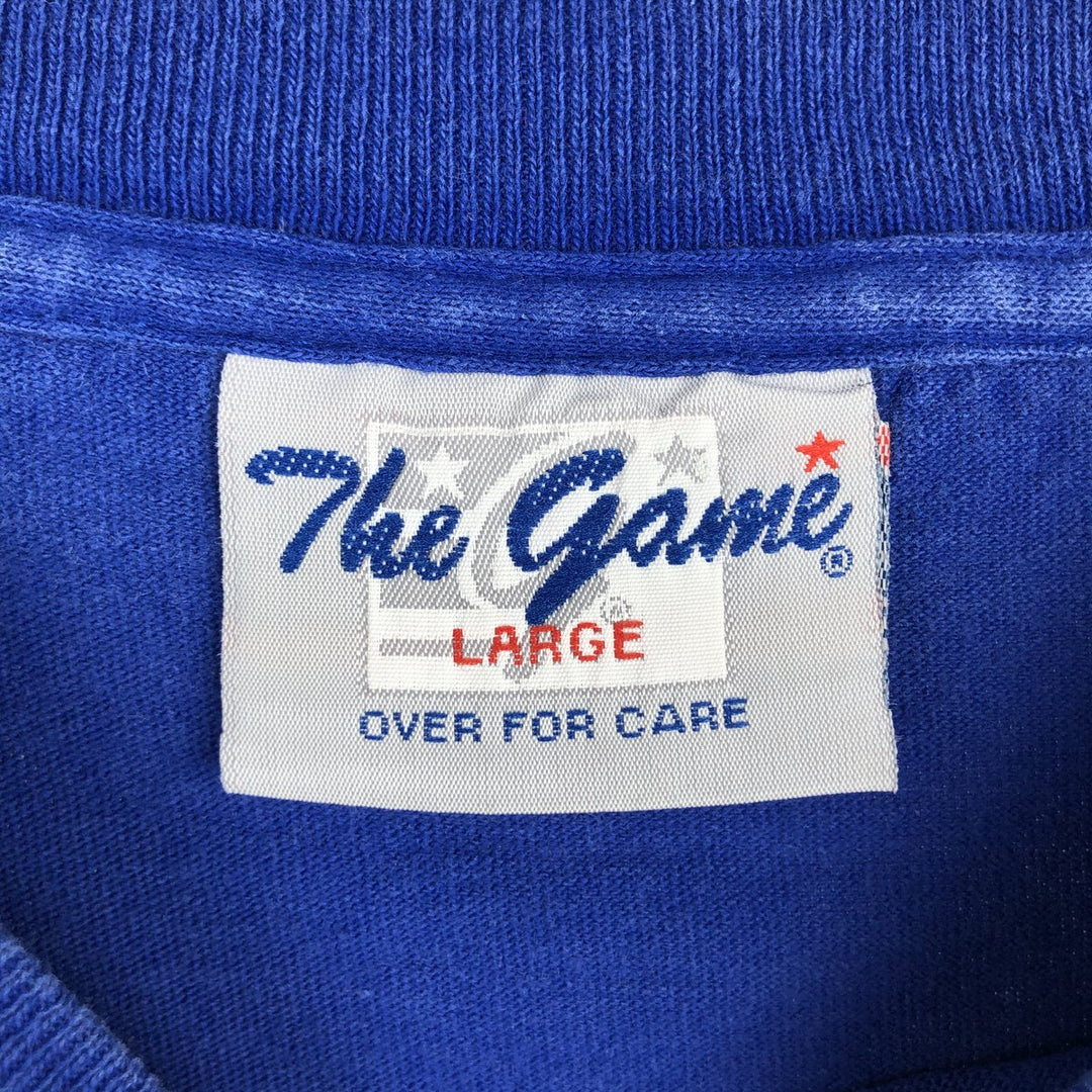 The Game MLB NEW YORK METS Sports Print T-Shirt, Men's Size L (Equivalent), Vintage cotton blue type Vintage Second Hand