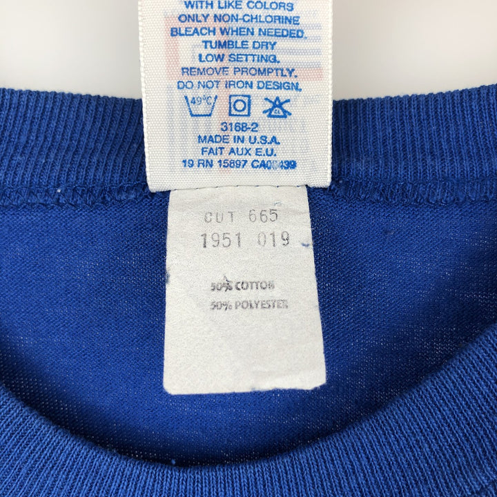 90'S GARDEN MLB NEW YORK METS Sports Print T-Shirt, Made in USA, Men's Size L (Equivalent), Vintage cotton blue type Vintage Second Hand
