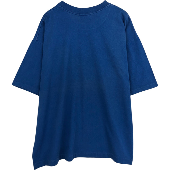 90'S TEAM EDITION APPAREL College T-shirt, Made in USA, Men's XL equivalent, Vintage cotton blue type Vintage Second Hand
