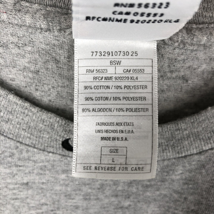 90s-00'S Nike Team Sports Print T-Shirt, Made in USA, Men's Size L (approx.), Vintage cotton gray type Vintage Second Hand