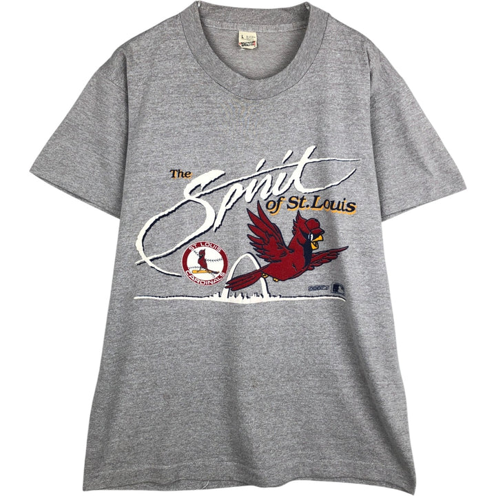 80s-90'S Screen Stars MLB St. Louis Cardinals Sports Print T-Shirt, Made in USA, Men's Size L (approx.), Vintage cotton gray type Vintage Second Hand