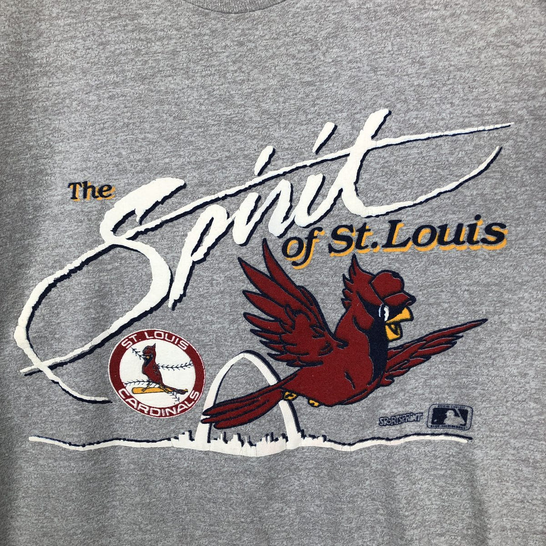 80s-90'S Screen Stars MLB St. Louis Cardinals Sports Print T-Shirt, Made in USA, Men's Size L (approx.), Vintage cotton gray type Vintage Second Hand