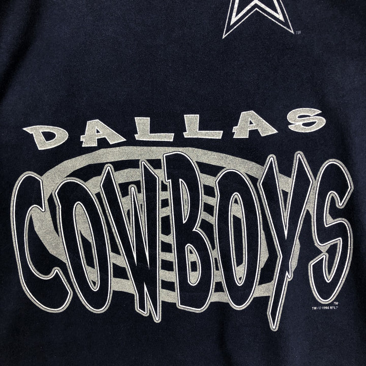 90'S ARTEX NFL Dallas Cowboys Sports Print T-Shirt, Made in USA, Men's Size L (approx.), Vintage cotton navy blue type Vintage Second Hand
