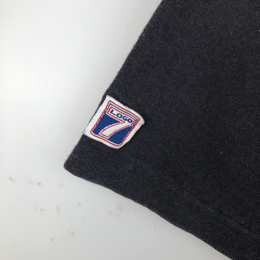 90'S LOGO7 NHL ST. LOUIS BLUES Logo Print T-Shirt, Men's Size M (Equivalent), Vintage cotton black type Vintage Second Hand