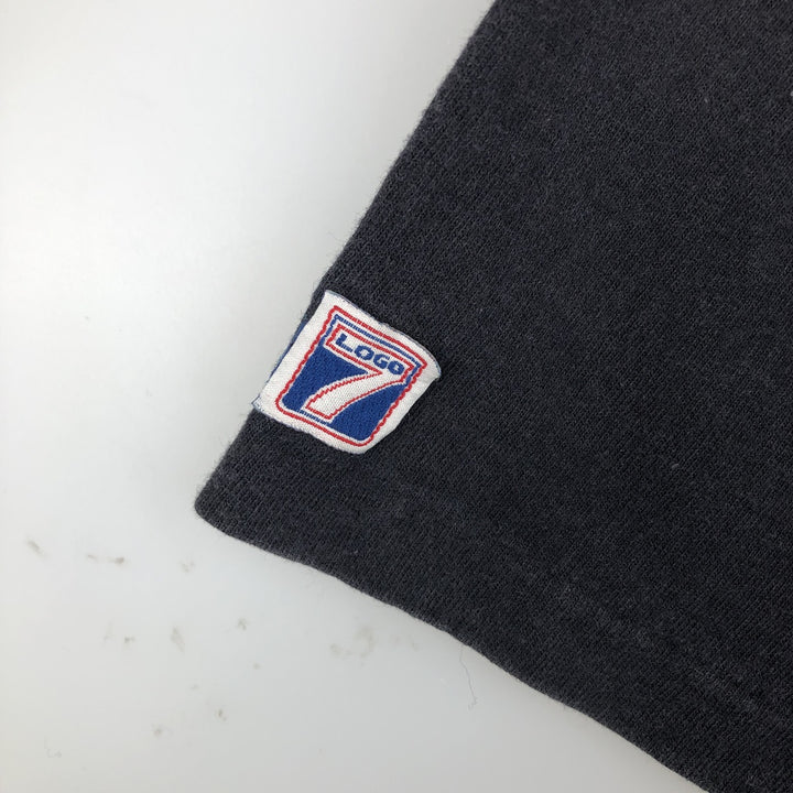 90'S LOGO7 NHL ST. LOUIS BLUES Logo Print T-Shirt, Men's Size M (Equivalent), Vintage cotton black type Vintage Second Hand