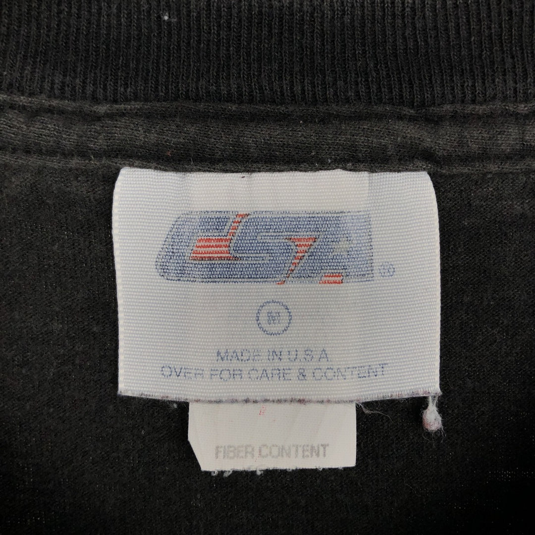 CSA NHL MINNESOTA WILD Sports T-Shirt, Made in USA, Men's Size M cotton black type Vintage Second Hand