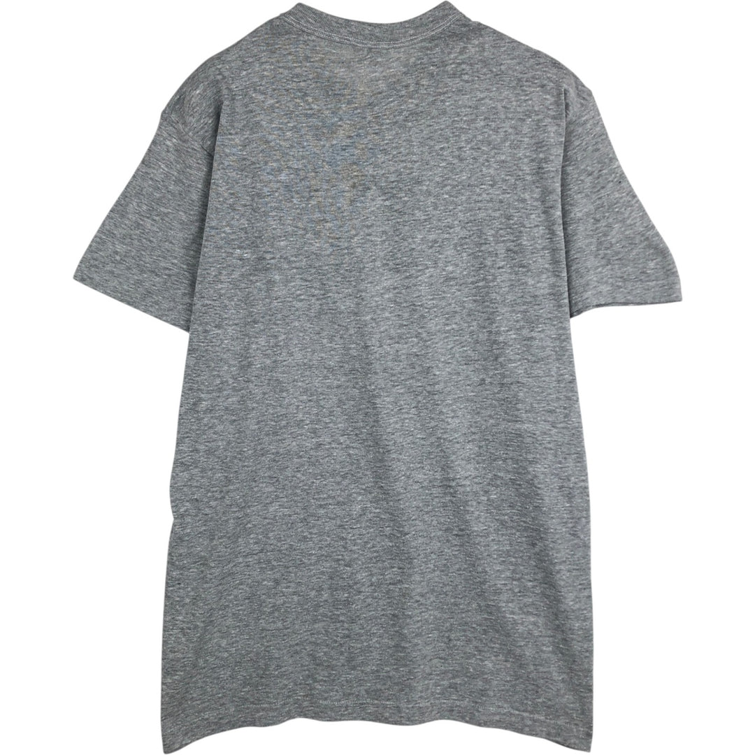 70s-80'S Hanes NFL Philadelphia Eagles Triangle Tag Logo Print T-Shirt, Made in USA, Men's Size M (approx.) cotton gray type Vintage Second Hand