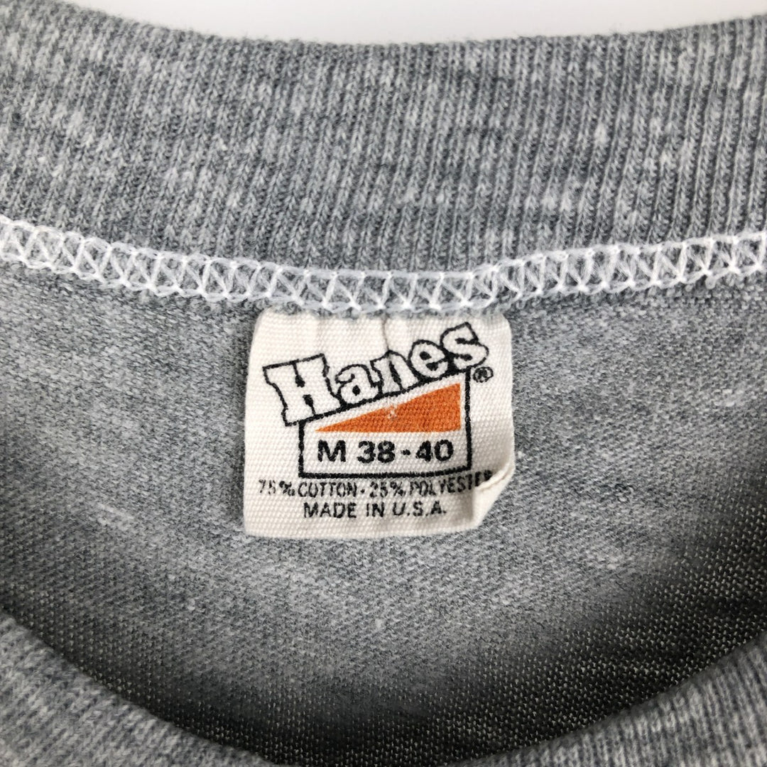 70s-80'S Hanes NFL Philadelphia Eagles Triangle Tag Logo Print T-Shirt, Made in USA, Men's Size M (approx.) cotton gray type Vintage Second Hand