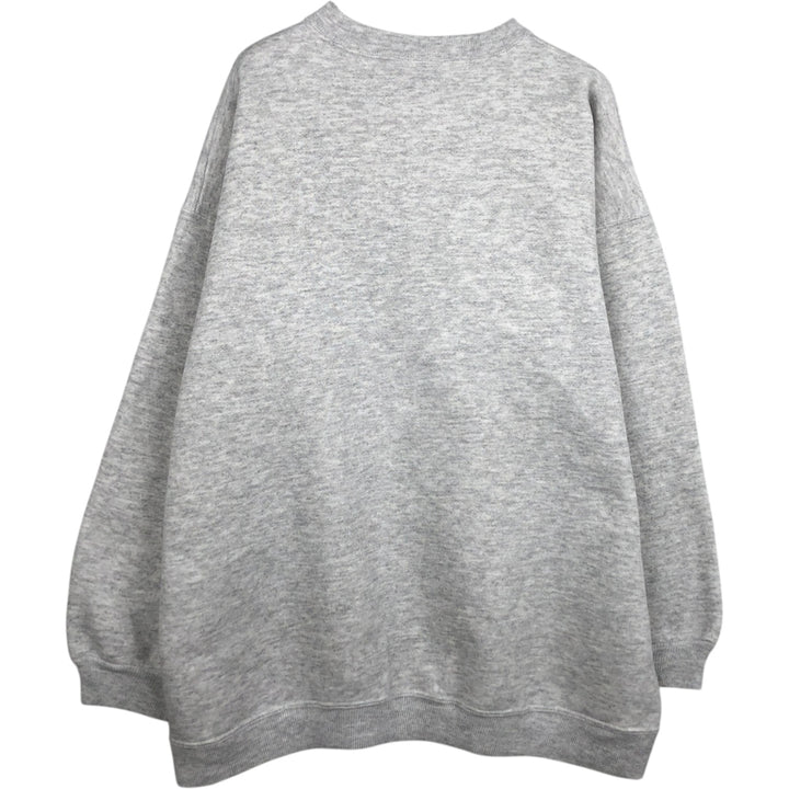 90'S Hanes Heavyweight Minnie Mouse Character Sweatshirt, Made in USA, Men's Size L (approx.), Vintage cotton gray type Vintage Second Hand