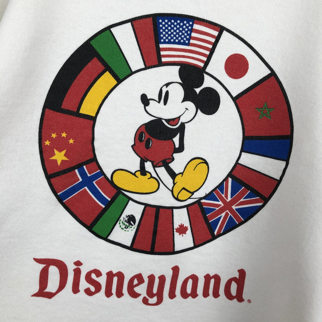 90'S Disney DEDIGNS Mickey Mouse Character Sweatshirt, Made in USA, Men's Size L (Equivalent), Vintage polyester white type Vintage Second Hand