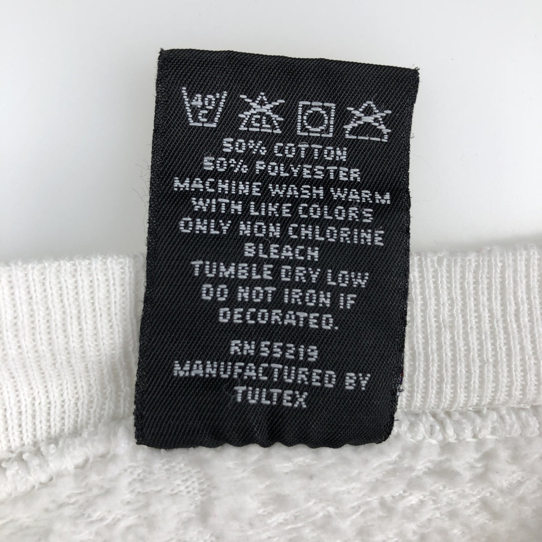 MICKEY UNLIMITED MICKEY MOUSE Mickey Mouse Character Sweatshirt, Made in USA, Men's Size L (approx.) cotton white type Vintage Second Hand