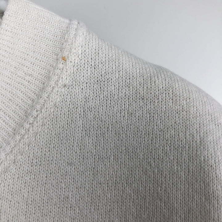 MICKEY UNLIMITED MICKEY MOUSE Mickey Mouse Character Sweatshirt, Made in USA, Men's Size L (approx.) cotton white type Vintage Second Hand