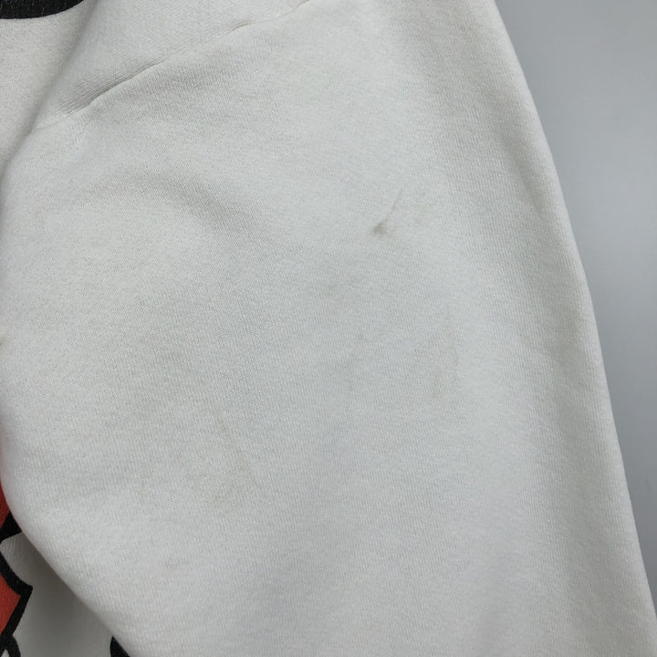 DISNEY MICKEY MOUSE Mickey Mouse Print Character Sweatshirt, Made in USA, Men's XL (approx.) unclear white type Vintage Second Hand