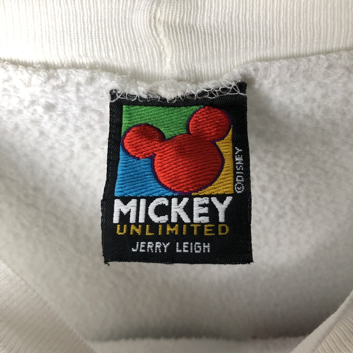 90'S MICKEY UNLIMITED Mickey Mouse Character Sweatshirt, Men's XXL equivalent, Vintage unclear white type Vintage Second Hand