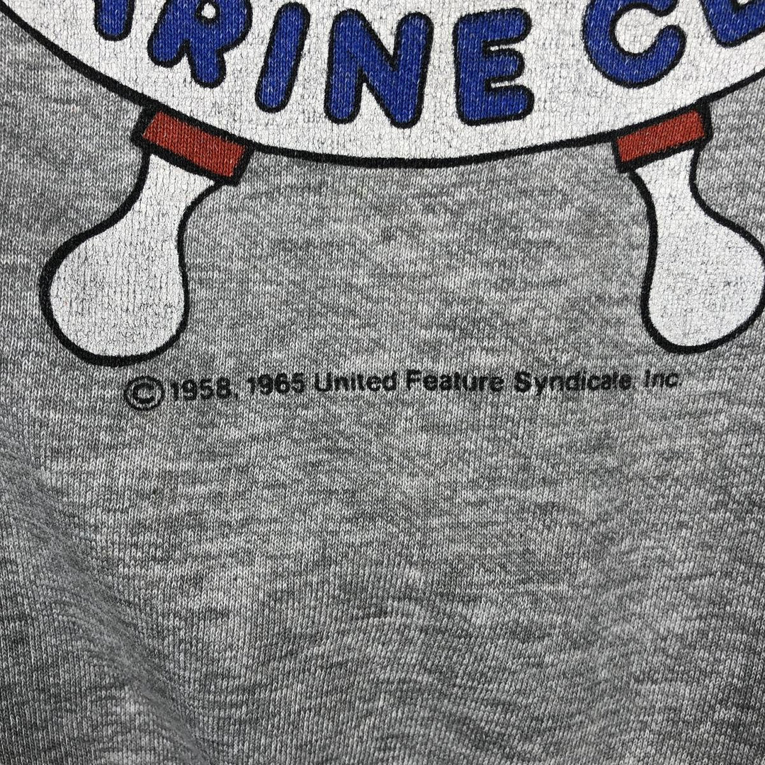 90'S Blues Snoopy Woodstock Character Sweatshirt, Men's Size XL (Equivalent), Vintage acrylic gray type Vintage Second Hand